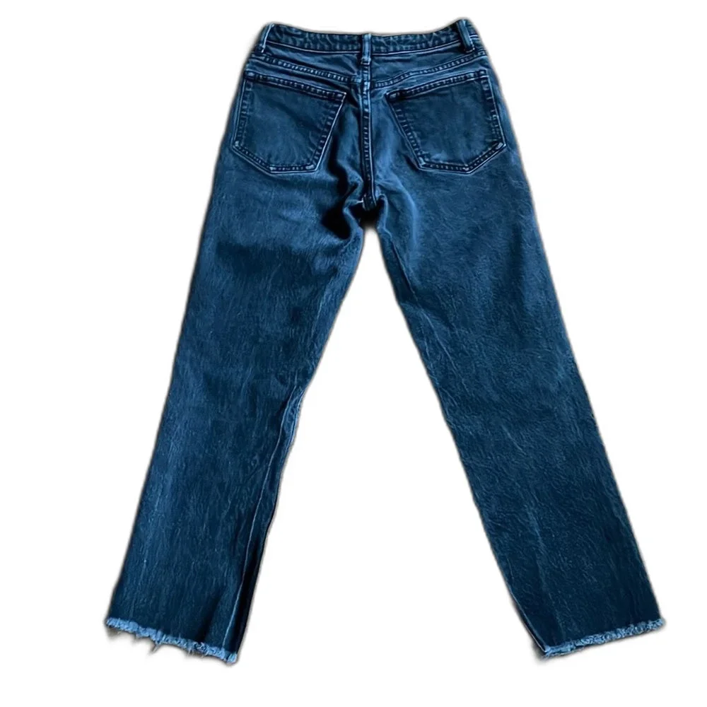Topshop Straight Leg Black Jeans Size 26